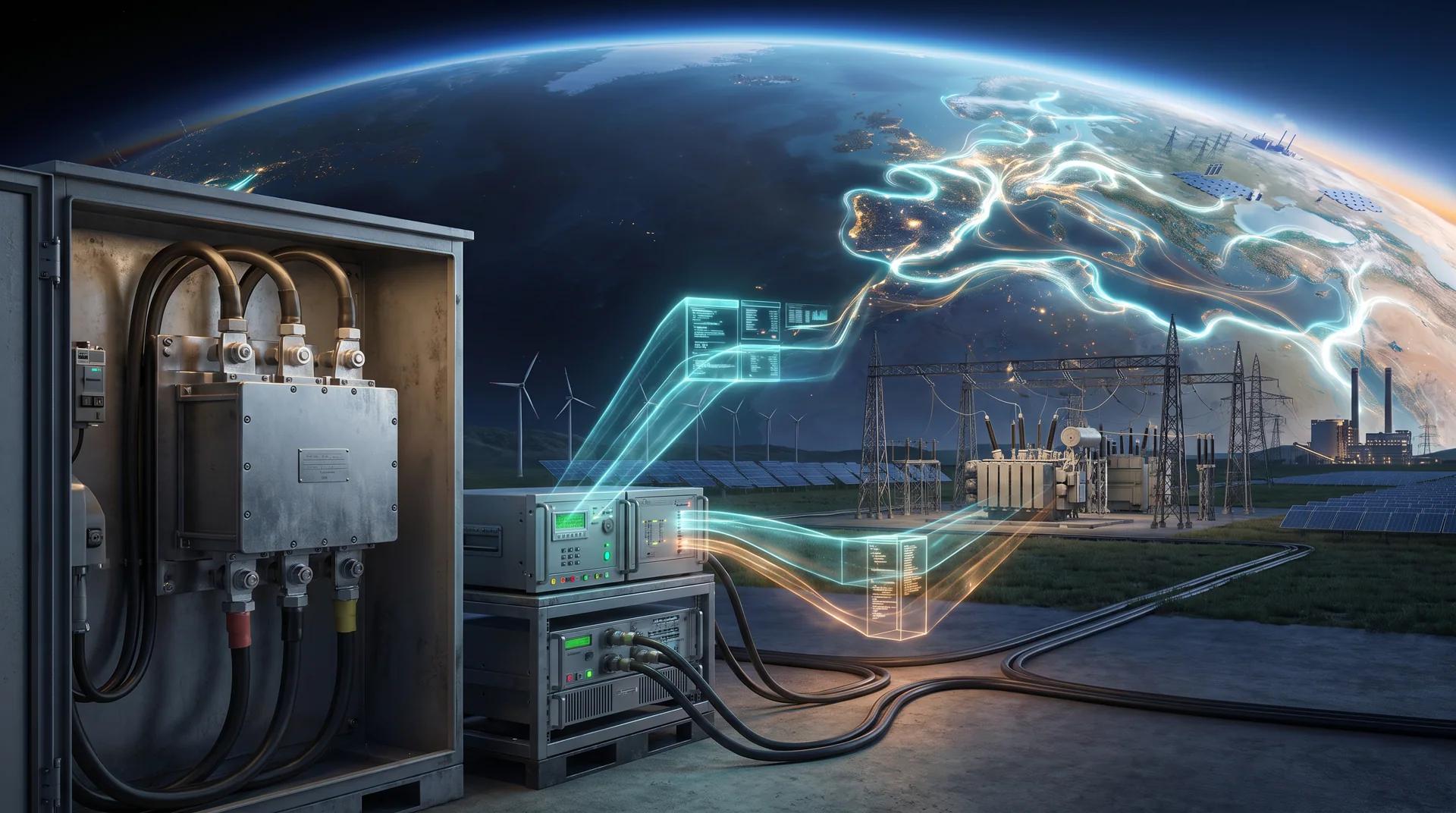 Electricity infrastructure connected to a digital metering and ledger system