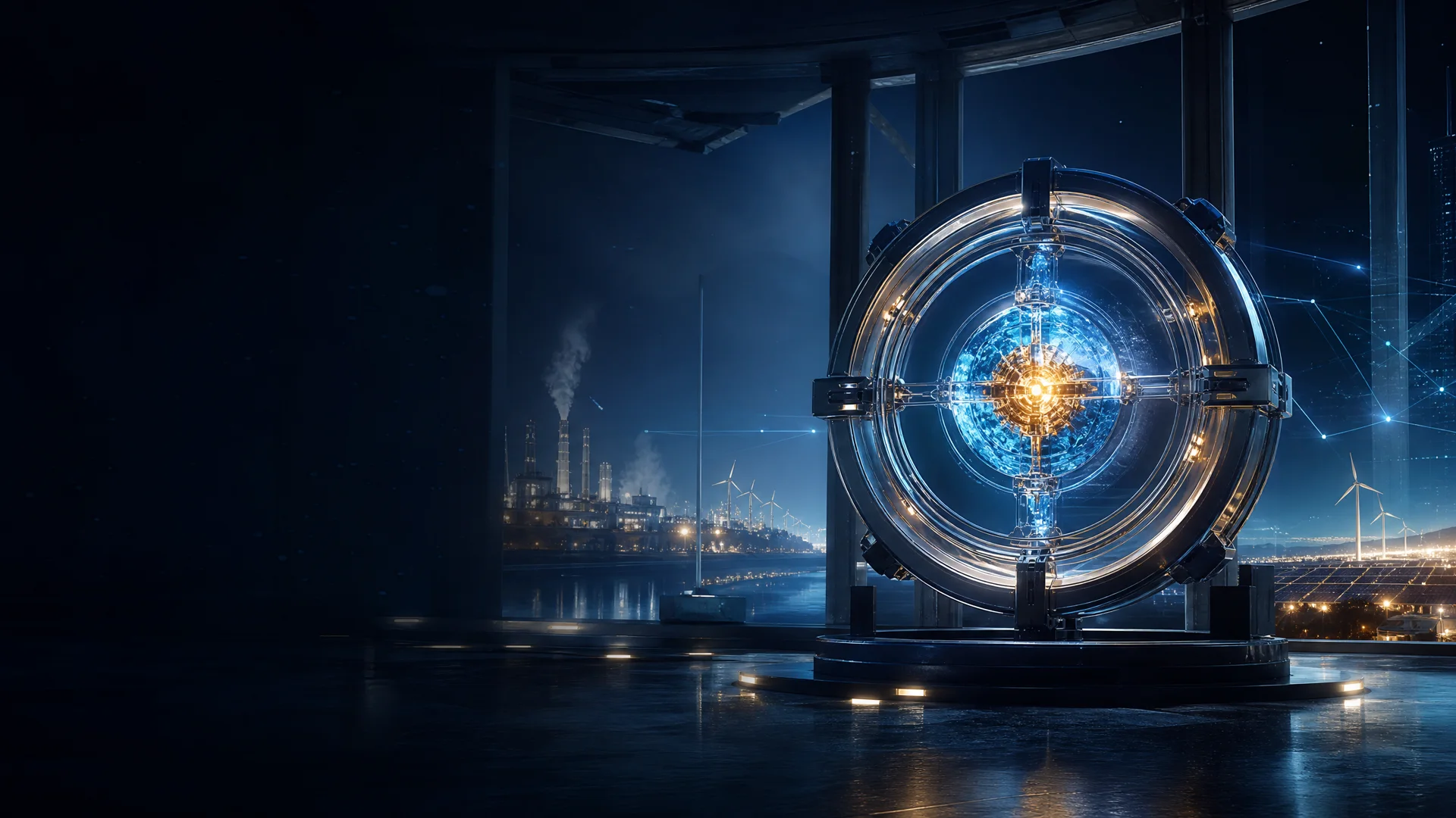 A precision-engineered energy object connected to the global power system